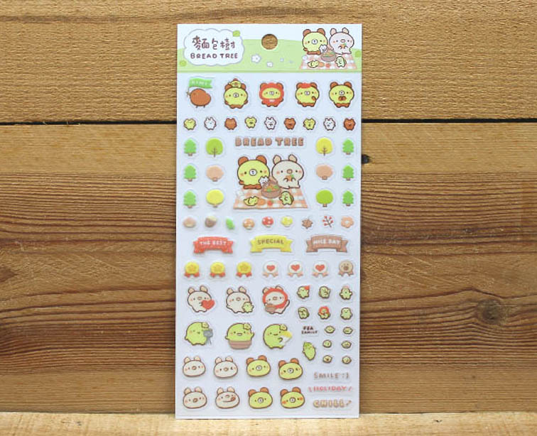 Bread Tree Picnic Sticker Sheet Transparent