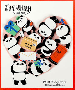 Xie Xie Panda Sticky Note Die-cut