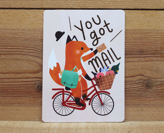 Cindy Chu Fox You Got Mail Card