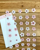Ethos Card Originals Pink Sakura Cherry Blossom Design Gold Foiled Sticker Sheet