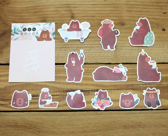 Cindy Chu Waterproof Sticker Flakes Bear