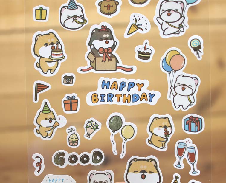 Hi John Sticker Sheet Happy Birthday