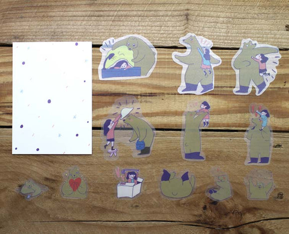 Sumikko Gurashi Sea Animals Sticker Flakes Pack – Tokubetsumemori