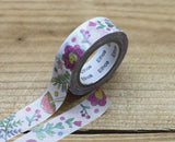 Amy and Tim Flower Mushroom Washi Tape Roll