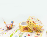 NanPao Watercolor Yellow Gold Foiled Food Masking Tape Roll