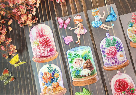 [Sample Only] Maruco Flowers Glass Dome PET Masking Tape