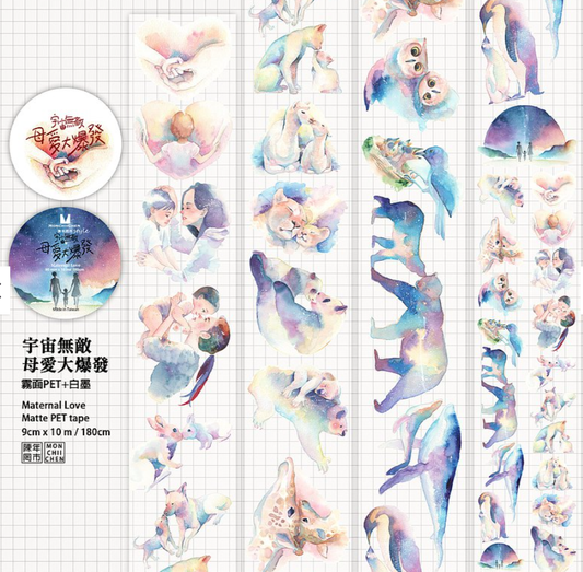 [SAMPLE ONLY] Monchiichen Maternal Love PET Masking Tape