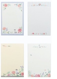 NanPao Watercolor Panda and Flowers Notepad Letter Sheets