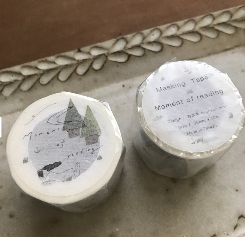 avocadomori Moment of Reading Masking Tape Roll and Sample