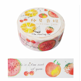 NanPao Watercolor Red Orange Fruits Masking Tape Roll